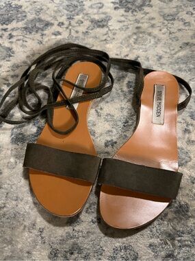 Steve Madden Lace Up Suede Sandals
